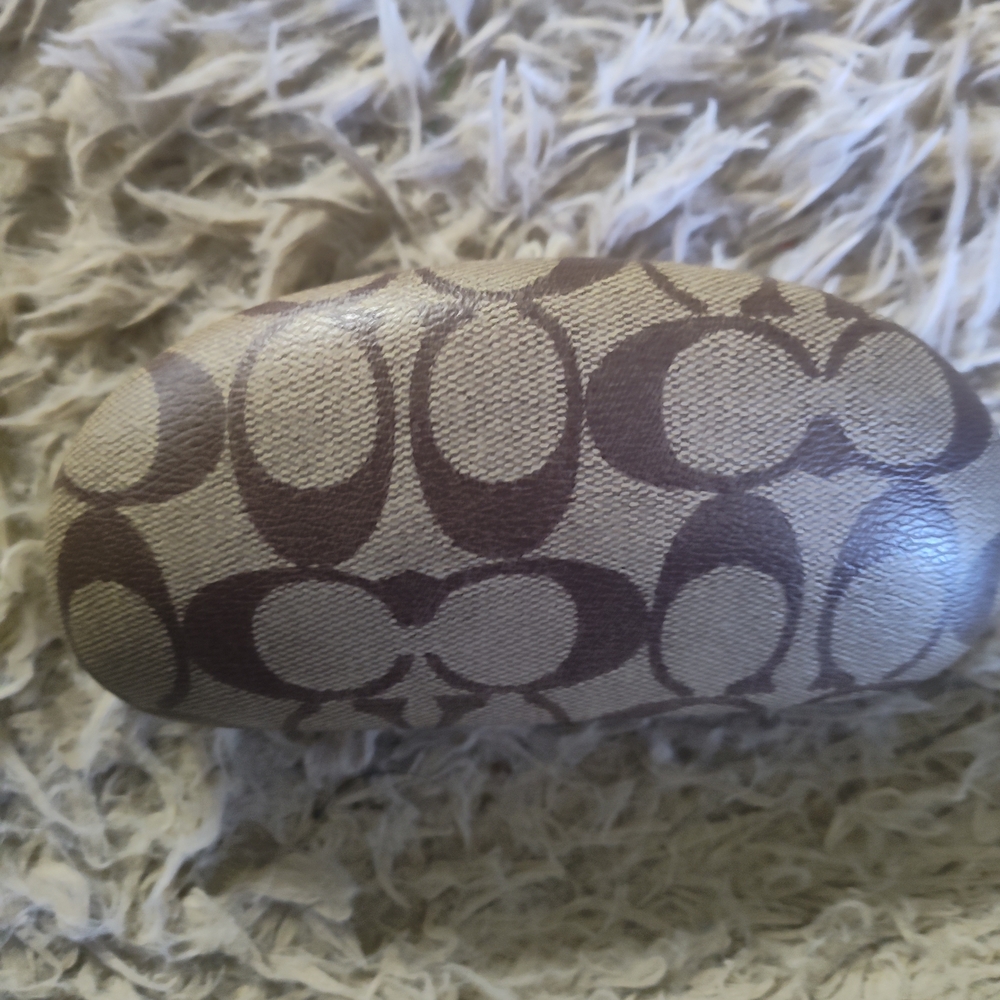 Brown Patterned Sunglasses Case